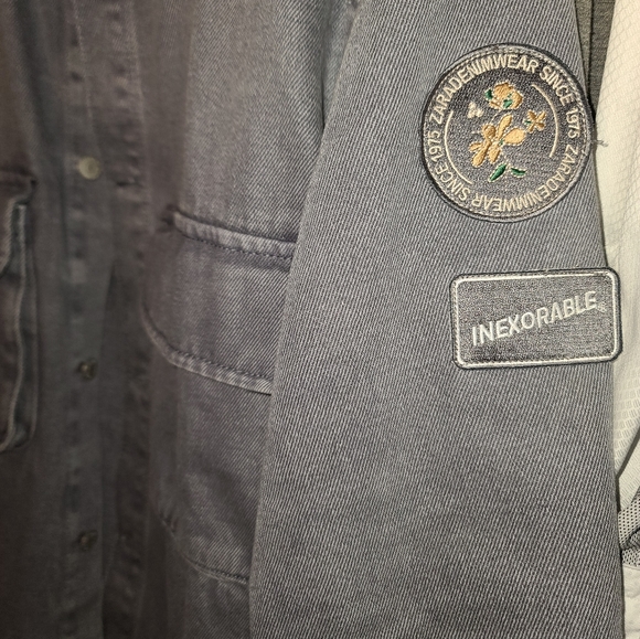 Zara M Grey Denim Overshirt - Picture 6 of 9